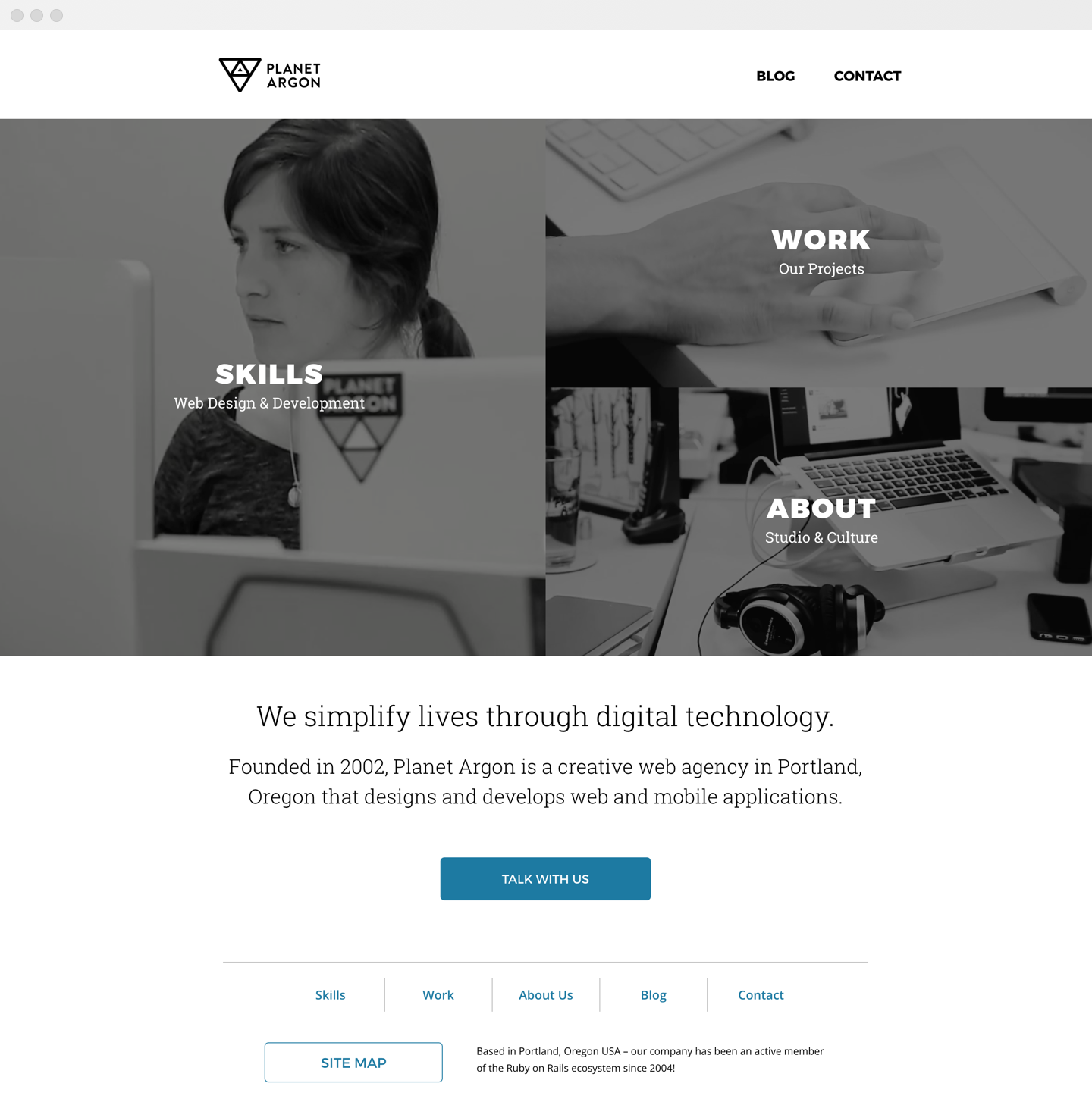 The Planet Argon homepage