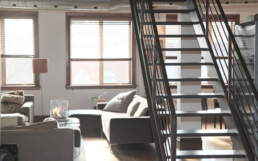 The interior of a modern house