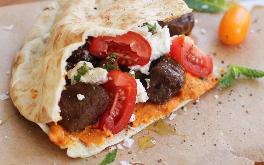 Delicous pita sandwich